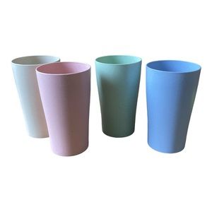 Wheat Straw Glasses Healthy Tumbler Set - 12oz Multicolor Set of 4